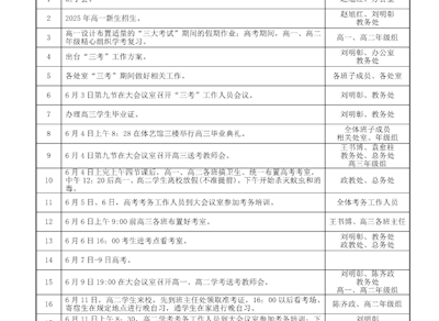 2025 年“三考”期间工作历